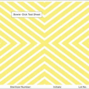 Bowie Dick test sheet 100s