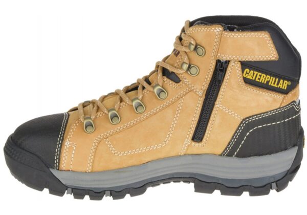 Brown Caterpillar Convex ST Mid Men's Comfortable Steel Cap Work Boots - Image 4