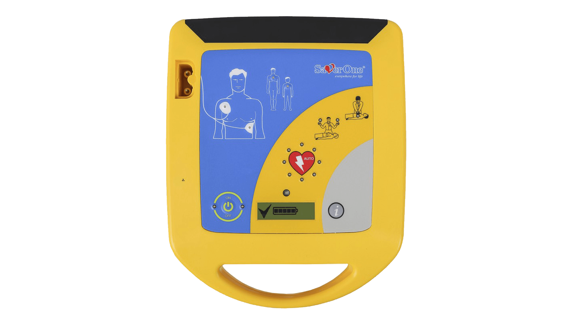 AED Saver1 (Fully auto AED 200J with LCD/CarryCase/Disp Battery)