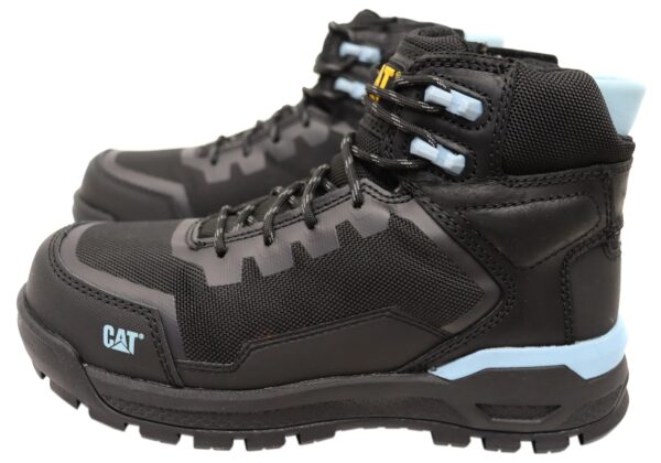 Black & Blue Caterpillar Propulsion Composite Toe Women's Comfortable Work Boots - Image 3