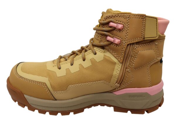 Brown & Pink Caterpillar Propulsion Composite Toe Women's Comfortable Work Boots - Image 5