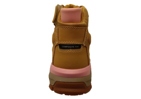 Brown & Pink Caterpillar Propulsion Composite Toe Women's Comfortable Work Boots - Image 4