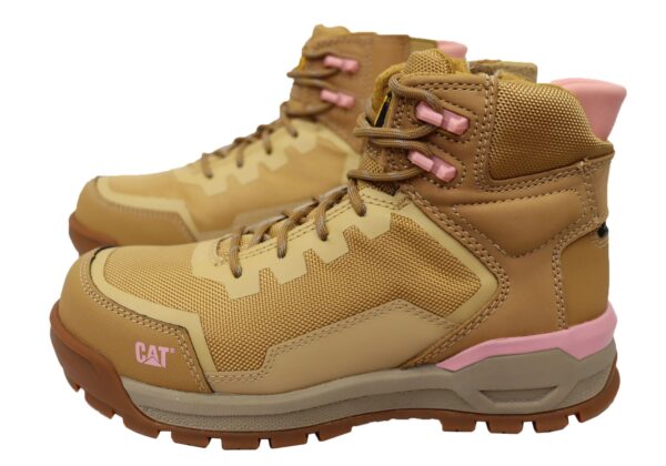 Brown & Pink Caterpillar Propulsion Composite Toe Women's Comfortable Work Boots - Image 8