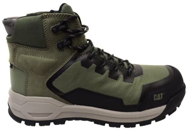 Green Caterpillar Propulsion Composite Toe Mens Lace Up Work Boots