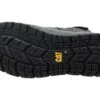 Black Caterpillar Mens Leather Impact Zip Carbon Composite Toe Work Boots - Image 2