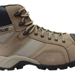 Beige Caterpillar Cat Argon Hi Side Zip Mens Steel Toe Work/Safety Boots