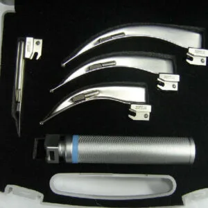 Laryngoscope Full Set - Fiber Optic- 4 Blade Set
