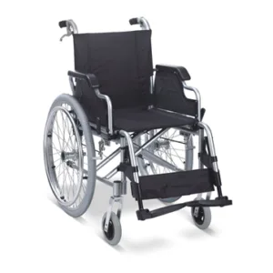 Wheelchair - Allum / Nylon , lightweight , detachable arm and foot rests