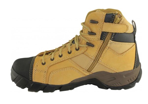 Brown Caterpillar Cat Argon Hi Side Zip Mens Steel Toe Work/Safety Boots - Image 3