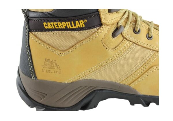 Brown Caterpillar Cat Argon Hi Side Zip Mens Steel Toe Work/Safety Boots - Image 4