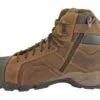 Caterpillar Cat Argon Hi Side Zip Brown Mens Steel Toe Work/Safety Boots - Image 2