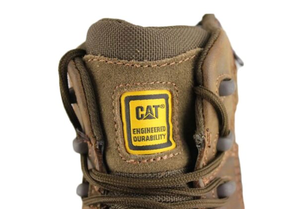 Caterpillar Cat Argon Hi Side Zip Brown Mens Steel Toe Work/Safety Boots - Image 5