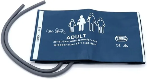 Cuff & Bladder Cotton Dual Tube - Adult