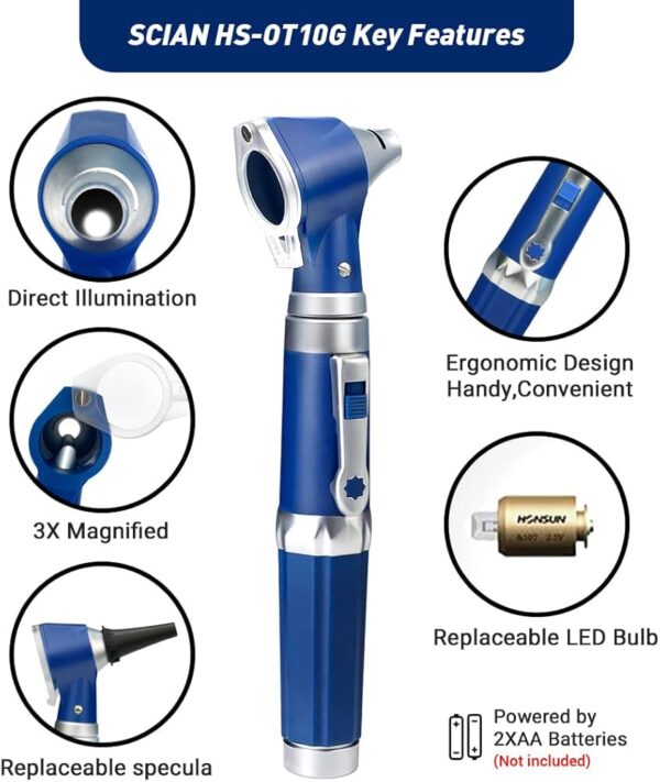 Otoscope OT10G - New Improved Design