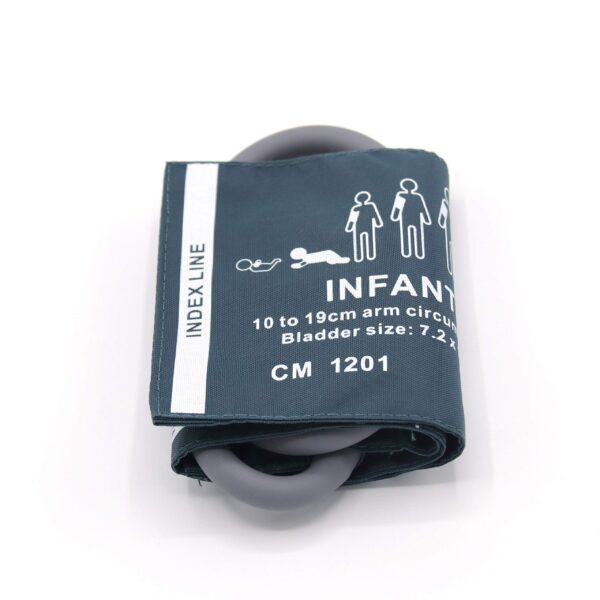 CUFF & BLADDER INFANT VELCRO NYLON - SINGLE AND DUAL TUBE - Image 2