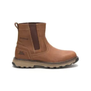 Caterpillar Work Boots South Africa Pelton Dark Beige