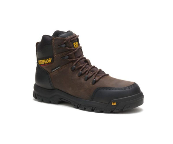 Caterpillar Work Boots South Africa Resorption Waterproof Composite Toe Brown - Image 5