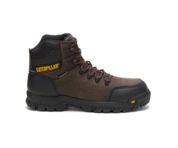 Caterpillar Work Boots South Africa Resorption Waterproof Composite Toe Brown