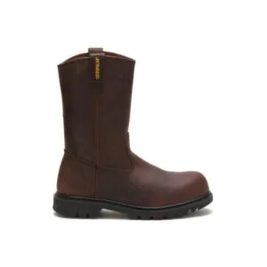 Caterpillar Work Boots South Africa Revolver Steel Toe Brown
