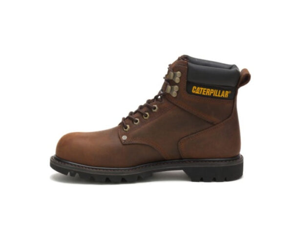 Caterpillar Work Boots South Africa Second Shift Steel Toe Dark Brown - Image 5