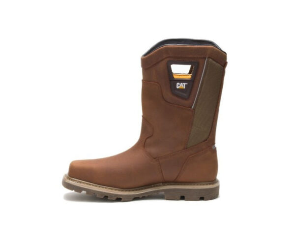 Caterpillar Work Boots South Africa Stillwell Waterproof Steel Toe Brown - Image 4