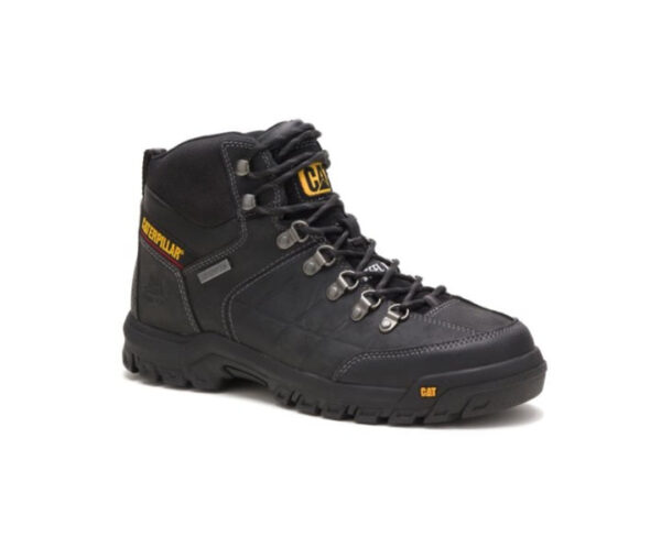 Caterpillar Work Boots South Africa Threshold Waterproof Steel Toe Black - Image 6