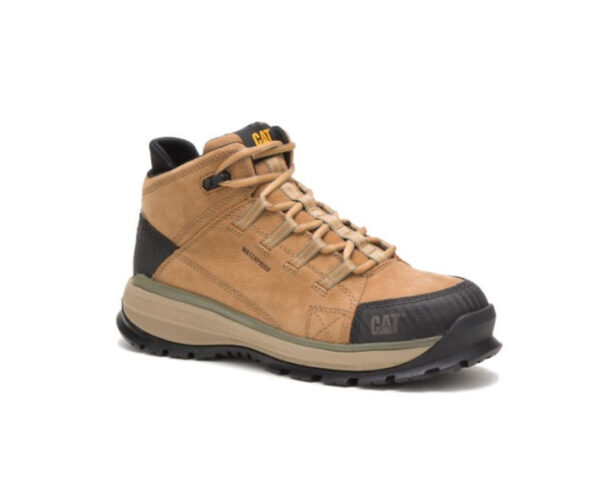 Caterpillar Work Boots South Africa Utilize Waterproof Alloy Toe Brown - Image 6