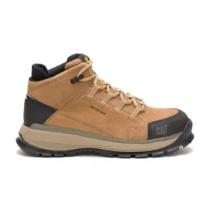 Caterpillar Work Boots South Africa Utilize Waterproof Alloy Toe Brown