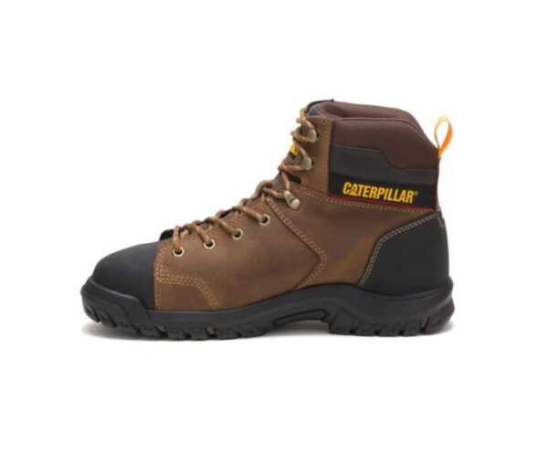 Caterpillar Work Boots South Africa Wellspring Waterproof Metatarsal Guard Steel Toe Brown - Image 5