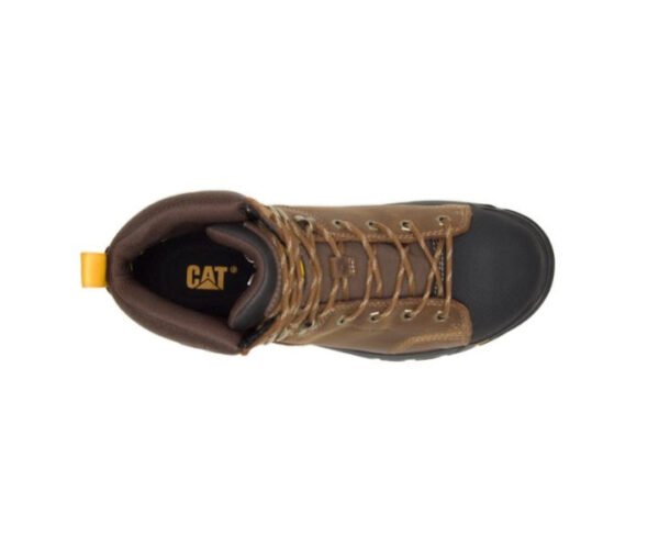 Caterpillar Work Boots South Africa Wellspring Waterproof Metatarsal Guard Steel Toe Brown - Image 2