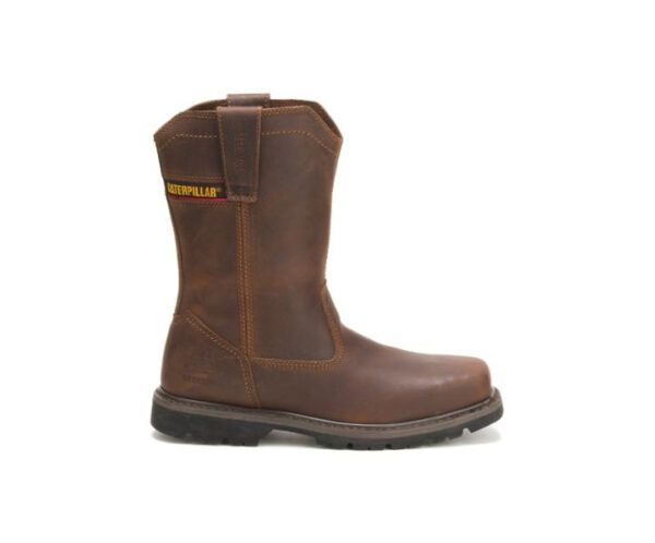 Caterpillar Work Boots South Africa Wellston Pull On Steel Toe Dark Brown - Image 2