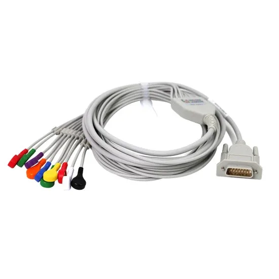 ECG Cable - 10 Lead + button