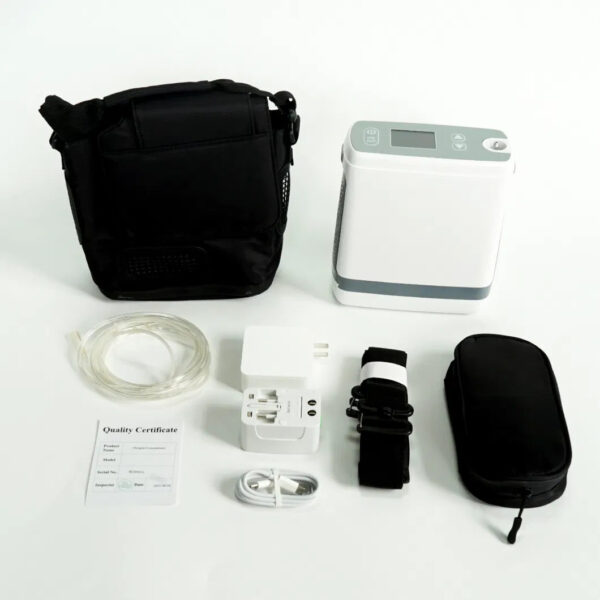 Oxygen Concentrator JAY-1000P mobile unit with carry pack and battery - Image 2