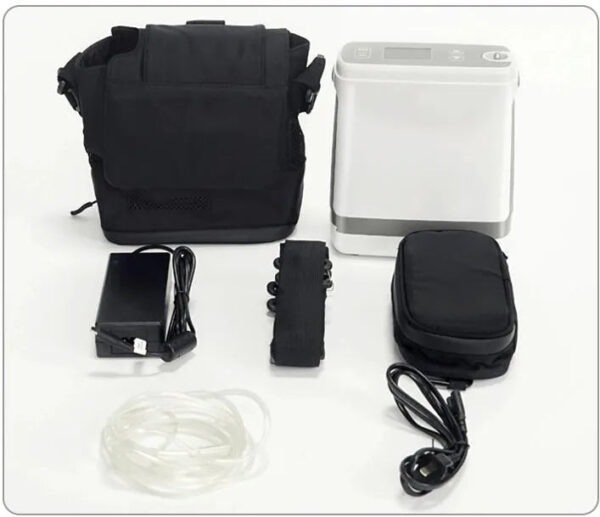 Oxygen Concentrator JAY-1000P mobile unit with carry pack and battery