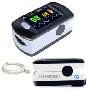 Pulse Oximeter CMS50E  finger tip, colour, pleth wave