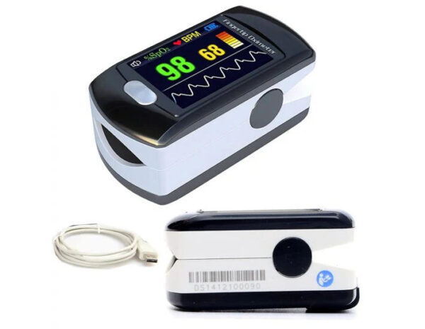 Pulse Oximeter CMS50E  finger tip, colour, pleth wave