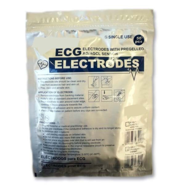 ECG - Electrode Tear 24-50mm (50's)    pkt of 50