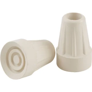 Crutch Underarm -WOODEN  Rubber Tip CREAM