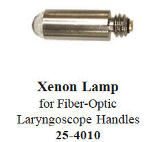 Laryngoscope fibre optiic spare bulb for handle